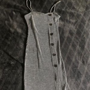 striped bodycon dress